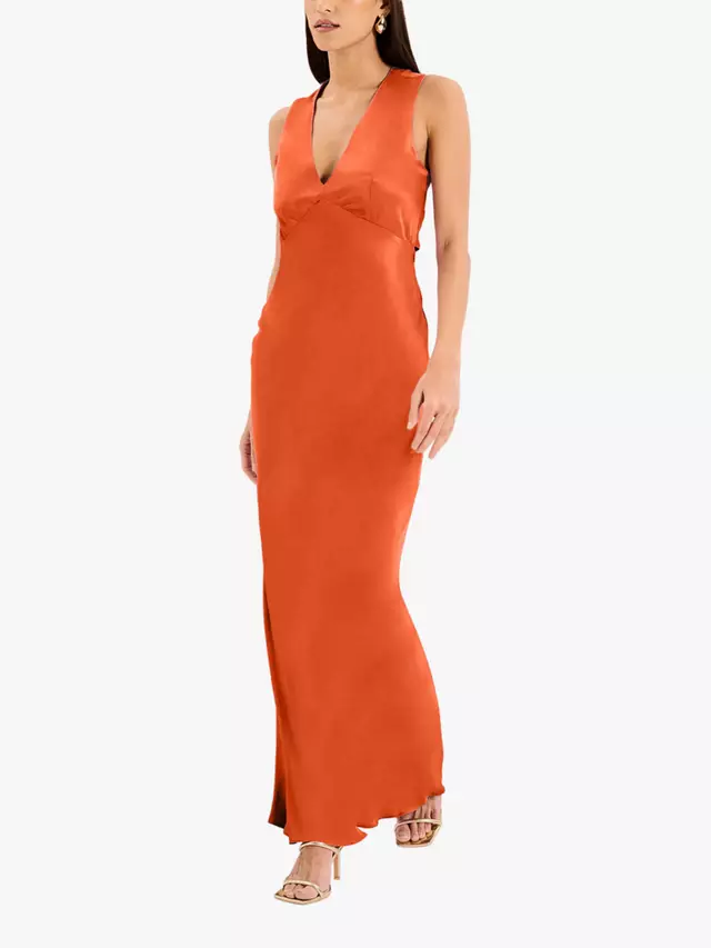 

Платье OMNES Nova Tie Back, цвет burnt/orange