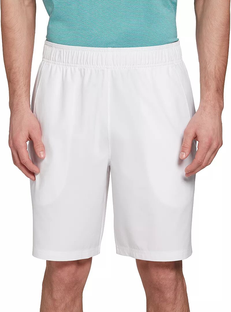 цена Мужские тканые теннисные шорты Prince Match 9 дюймов, белый