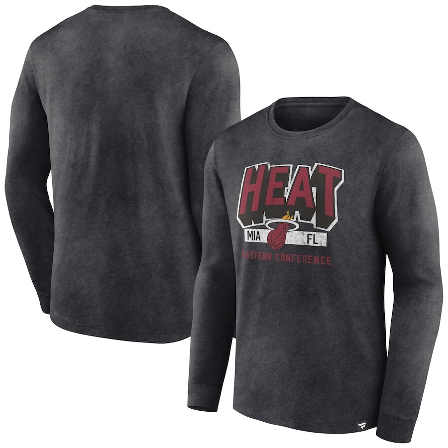 

Футболка с длинным рукавом Fanatics Branded Miami Heat, угольный