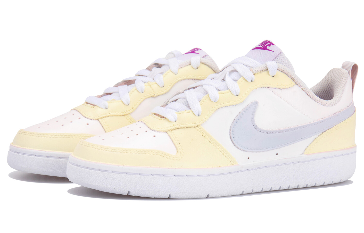 

Кроссовки Nike Court Borough Skateboarding Shoes Women's Low-top Yellow/purple, желтый/фиолетовый