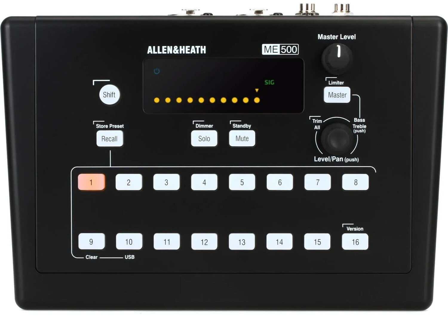 

16-канальный персональный микшер Allen & Heath ME-500