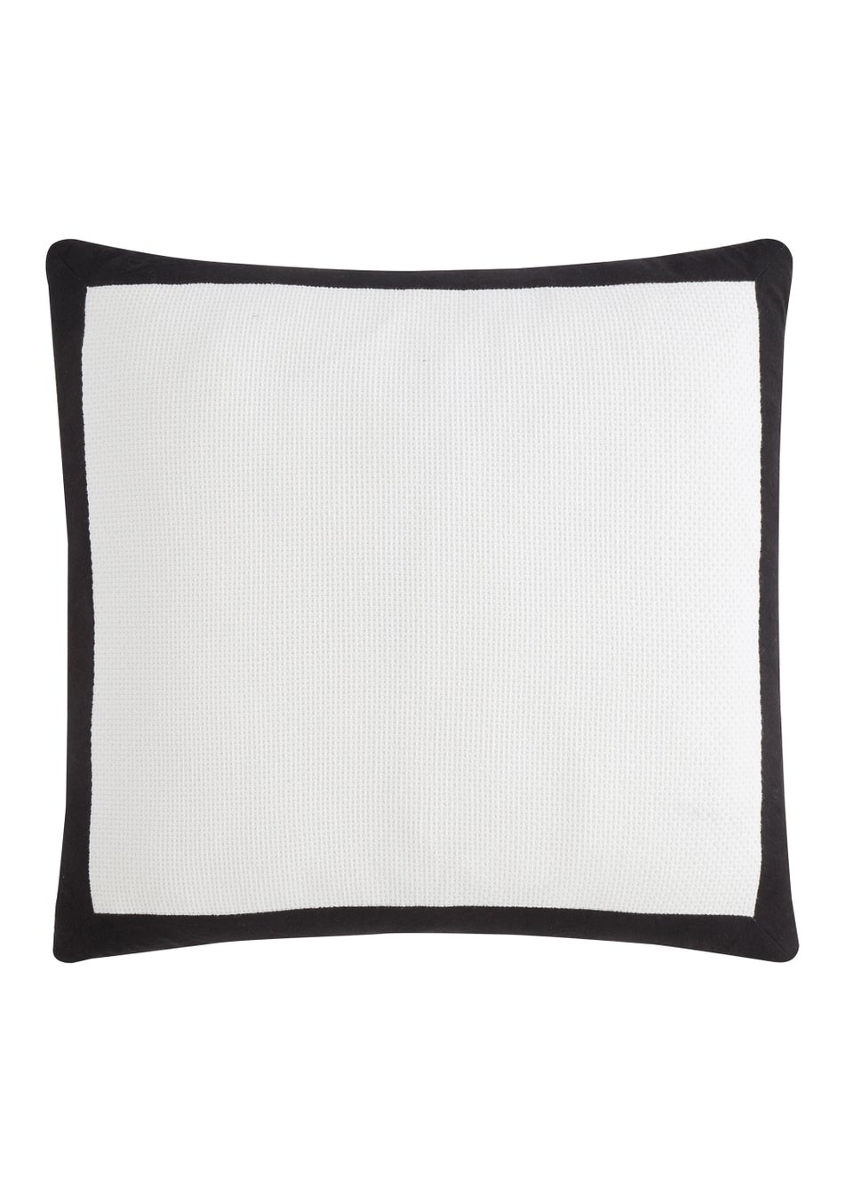 Style Sisters Монохромная вафельная хлопковая подушка (55x55см), белый цена и фото