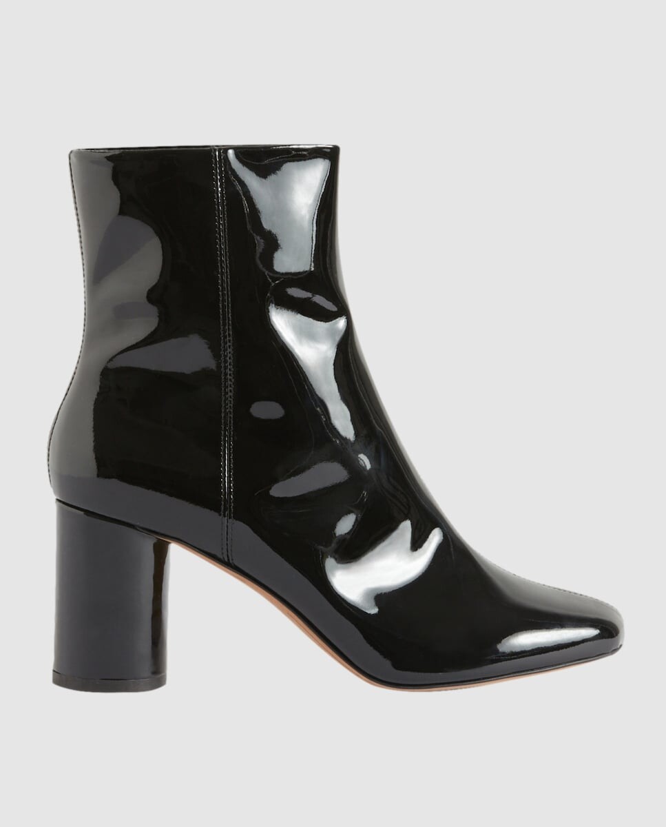 

Черные лаковые женские ботильоны Claudie Pierlot, черный