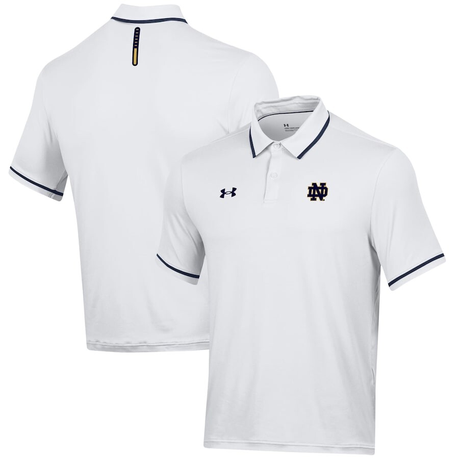

Поло с коротким рукавом Under Armour Notre Dame Fighting Irish, белый