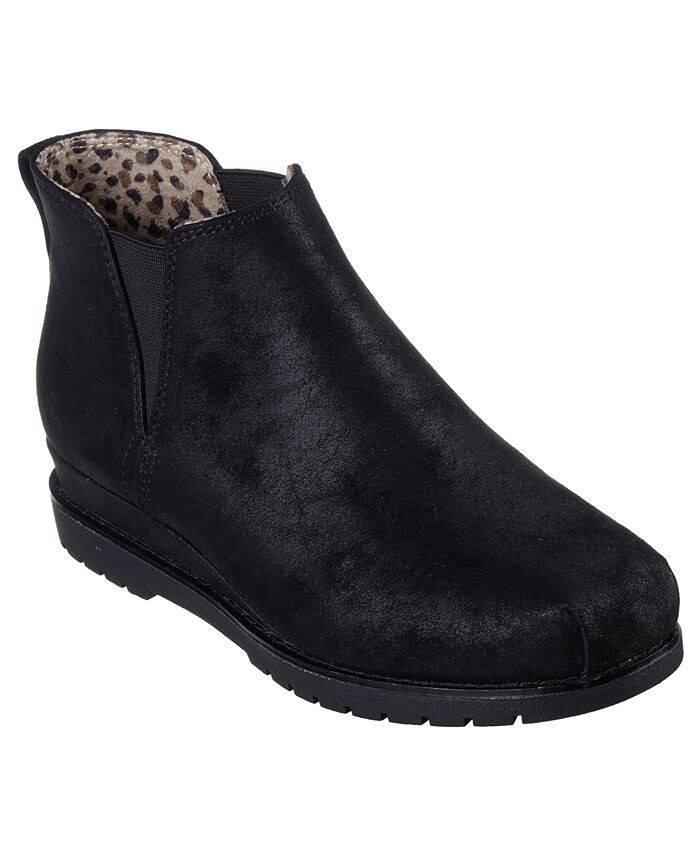 

Женские ботинки BOBS Chill Wedge — высотные ботинки для крейсерской работы от Finish Line Skechers, черный