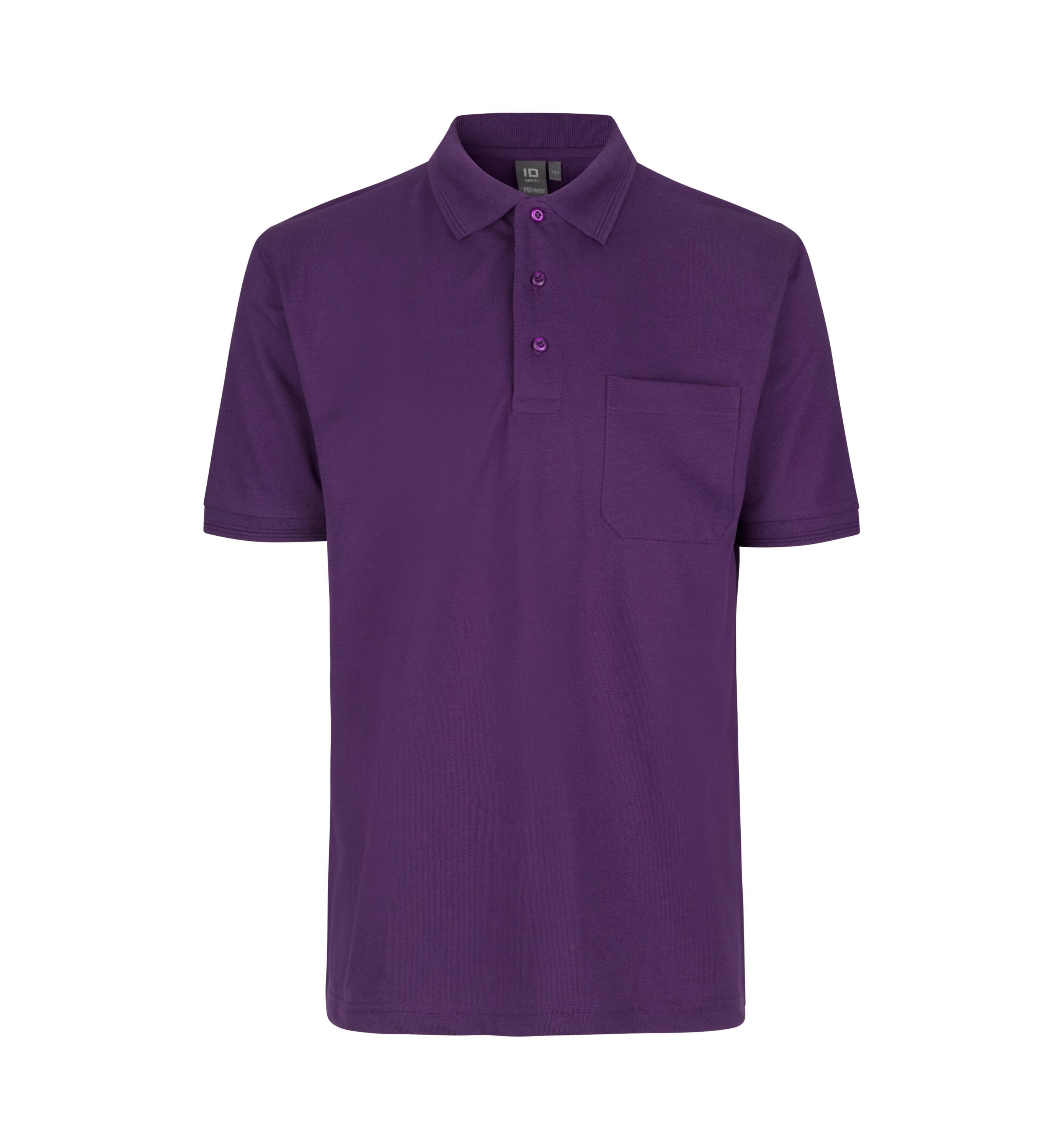 Поло PRO Wear by ID Polo Shirt brusttasche, фиолетовый