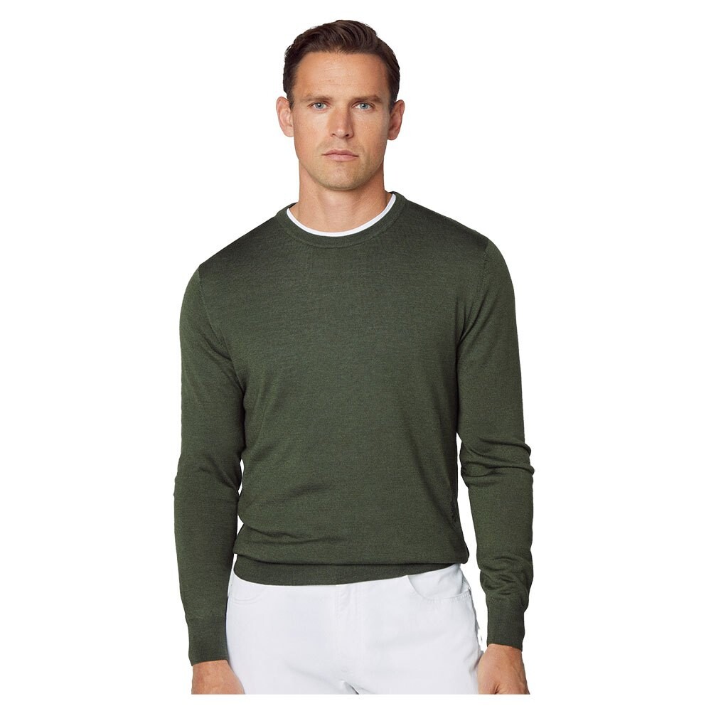 

Свитер Hackett Merino Silk Crew Neck, зеленый