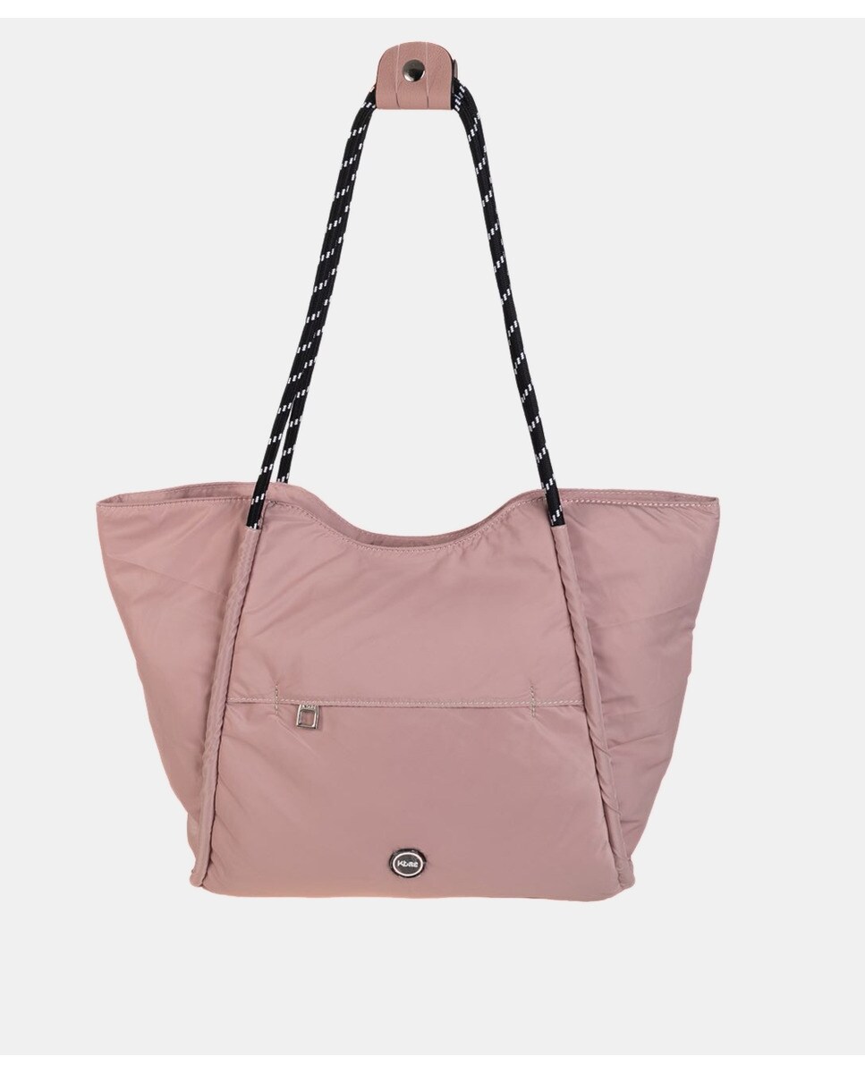 цена Большая розовая нейлоновая сумка с веревочными ручками Kbas, розовый