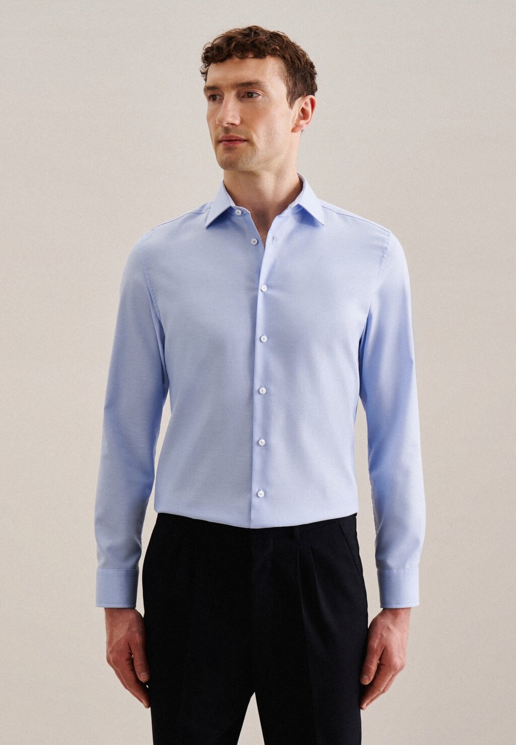 

Деловая рубашка BUSINESS SLIM Seidensticker, цвет light blue