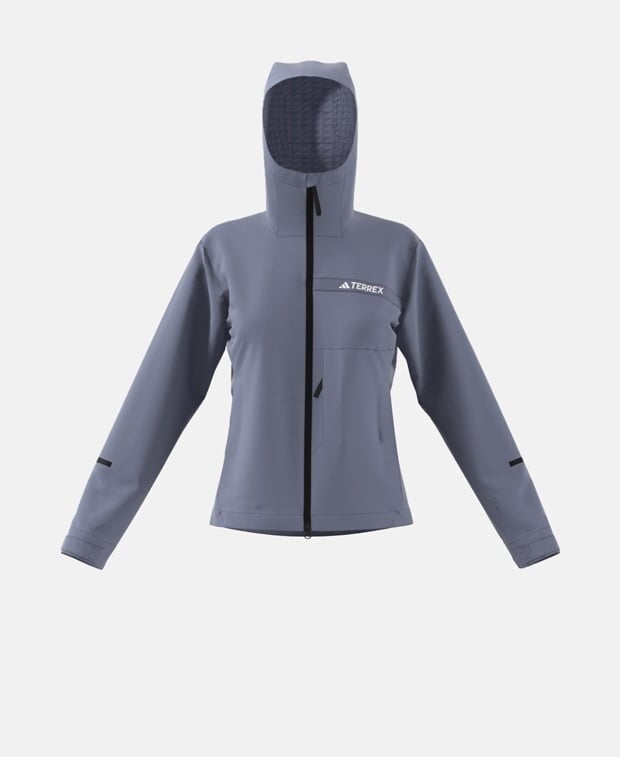 

Дождевик adidas, светло-синий