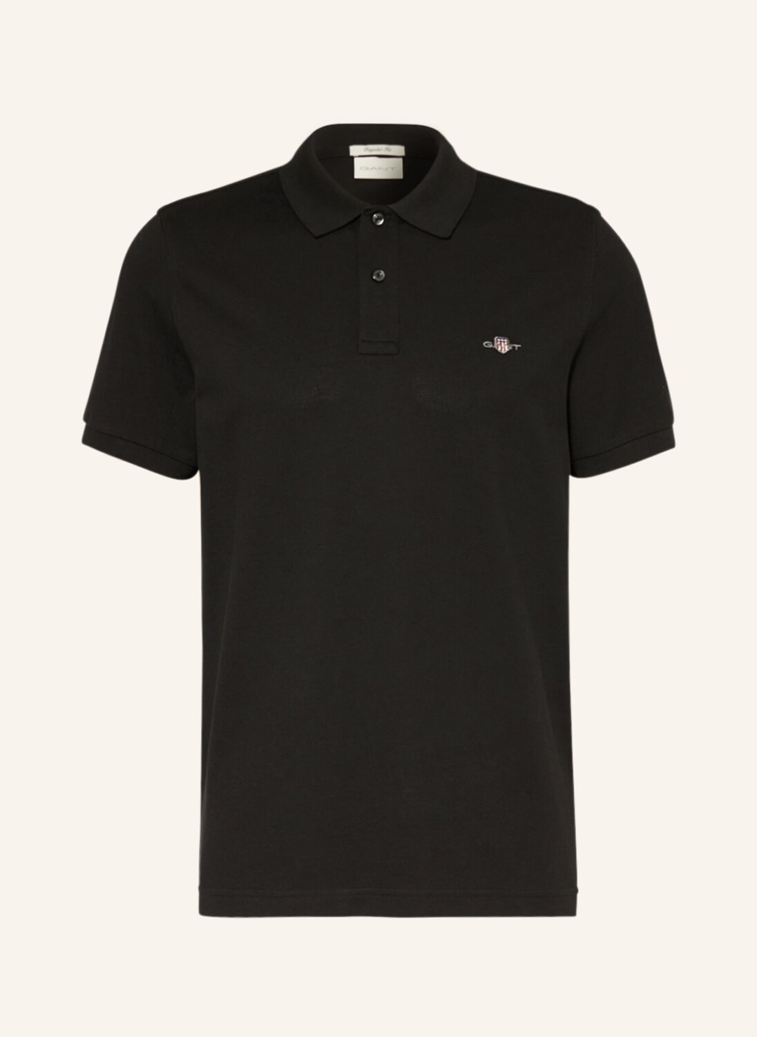 

Рубашка поло GANT Piqué Regular Fit, черный
