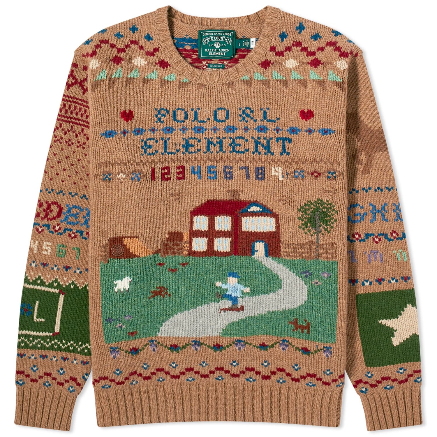 

Джемпер Polo Ralph Lauren X Element Intarsia, цвет Brown Multi
