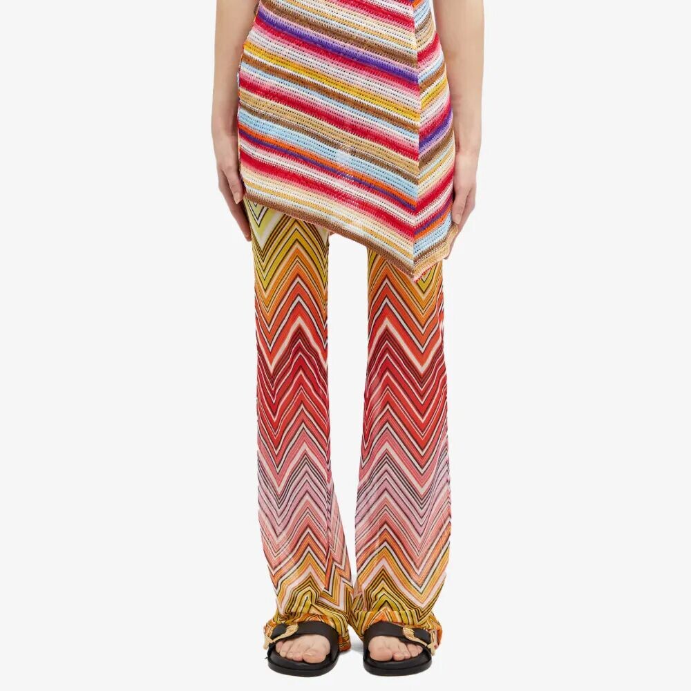 

Missoni Расклешенные трикотажные брюки, мультиколор