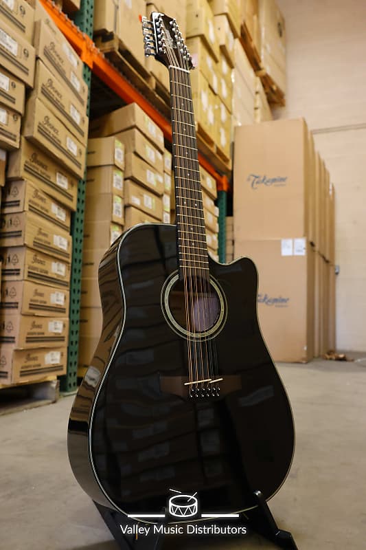 цена Акустическая гитара Takamine GD30CE-12 BLK G30 Series 12-String Dreadnought Cutaway Acoustic/Electric Guitar - Gloss Black