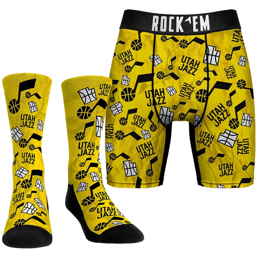 

Боксеры Rock Em Socks Utah Jazz, золотой