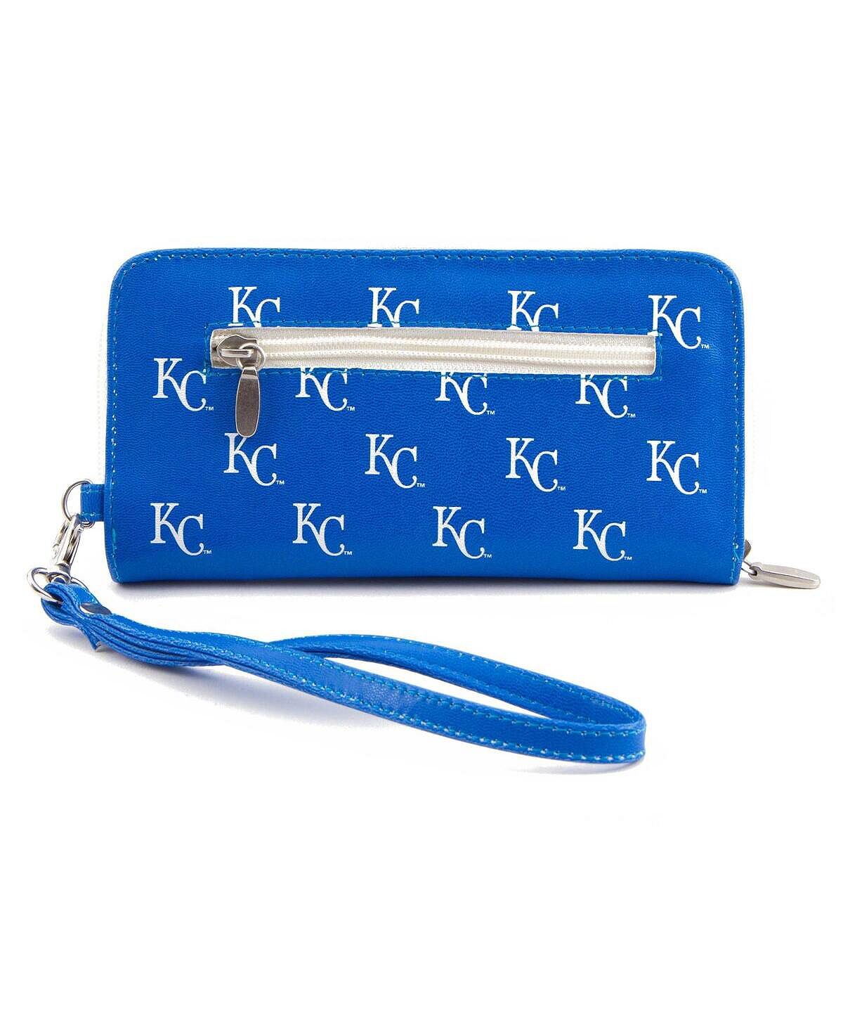 

Женский кошелек Kansas City Royals на молнии вокруг браслета Eagles Wings, синий