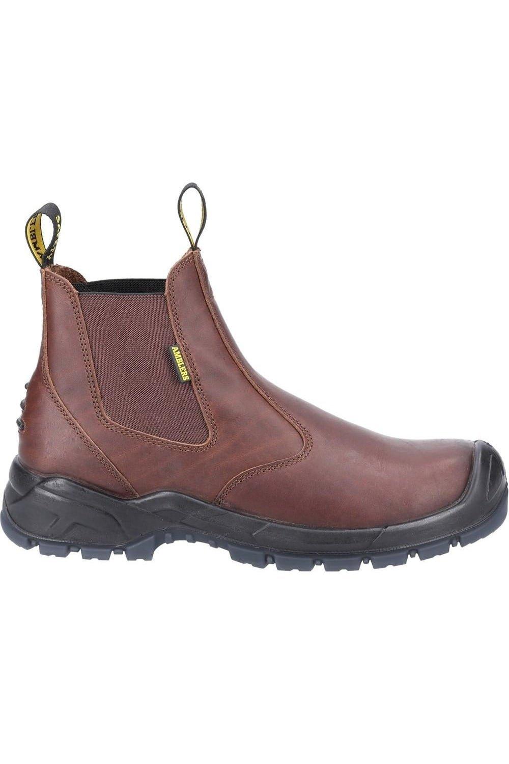 цена Кожаные защитные ботинки Amblers, коричневый