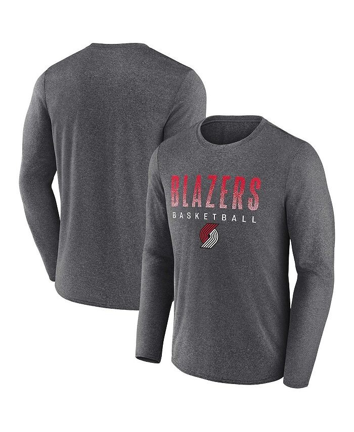 

Мужские фирменные темно-серые спортивные штаны Portland Trail Blazers Where Legends Play Iconic Practice футболка с длинными рукавами Fanatics, серый