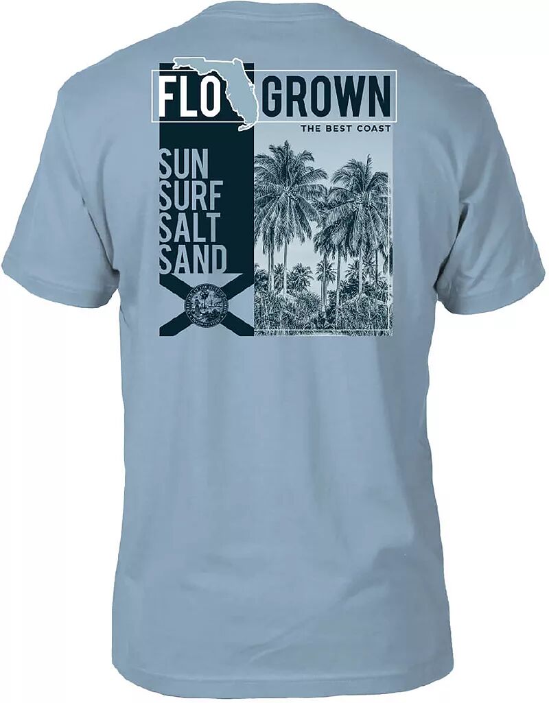 мужская футболка flogrown sunset fishing lake Мужская футболка Flogrown с разрезом