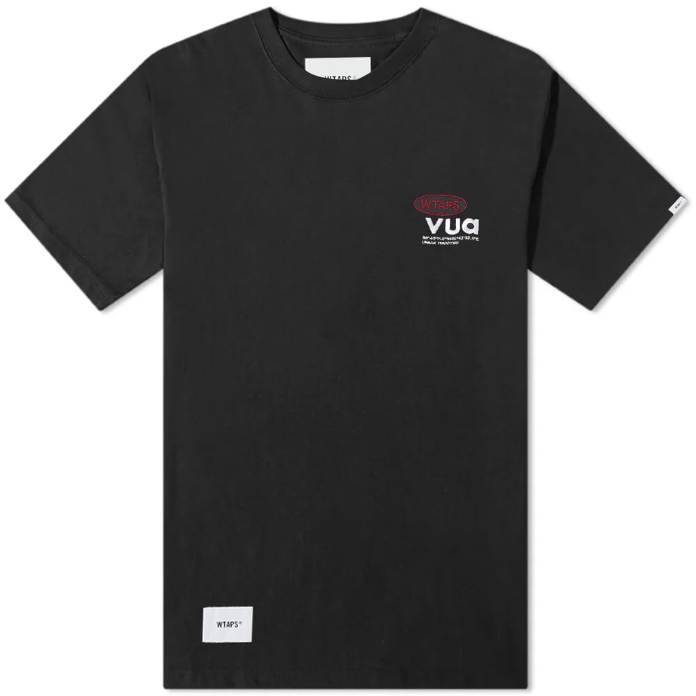 

WTAPS 04 Футболка с круглым вырезом с вышивкой, черный