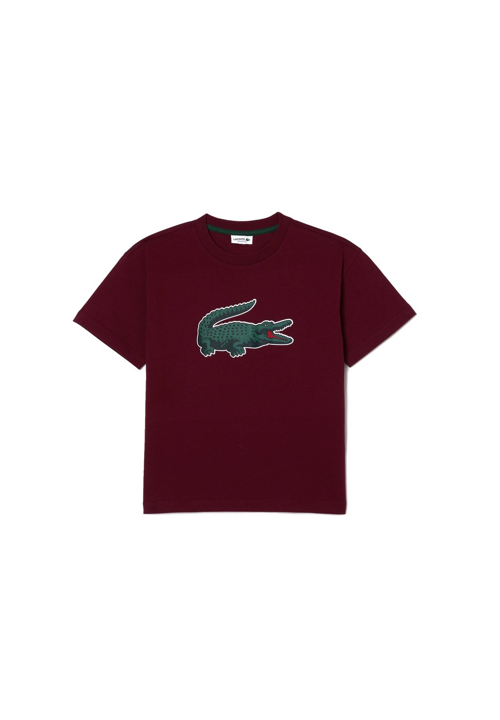 

Футболка с принтом Lacoste, бордовая