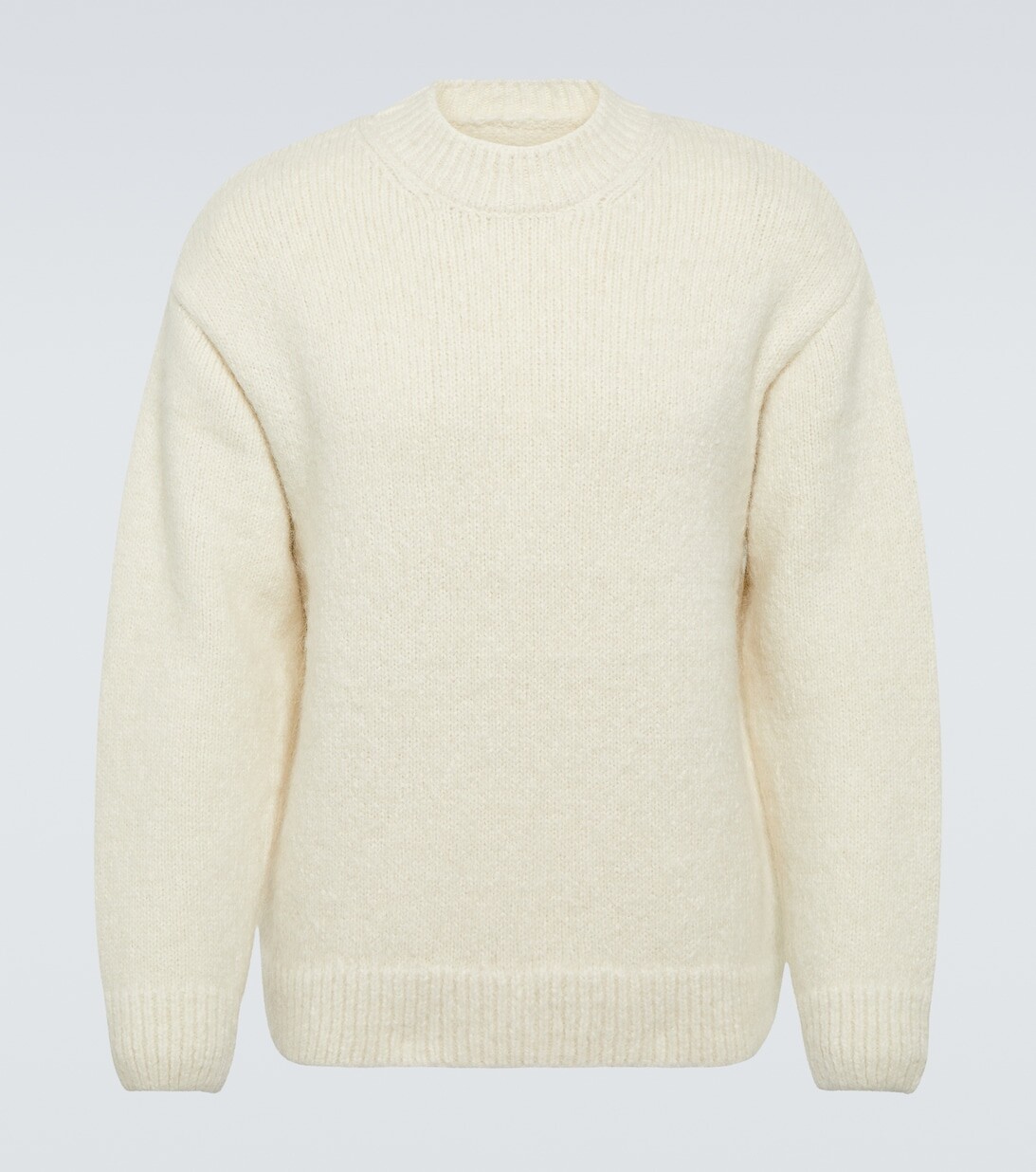 

Свитер La Maille Pavane из смесовой альпаки с логотипом Jacquemus, белый