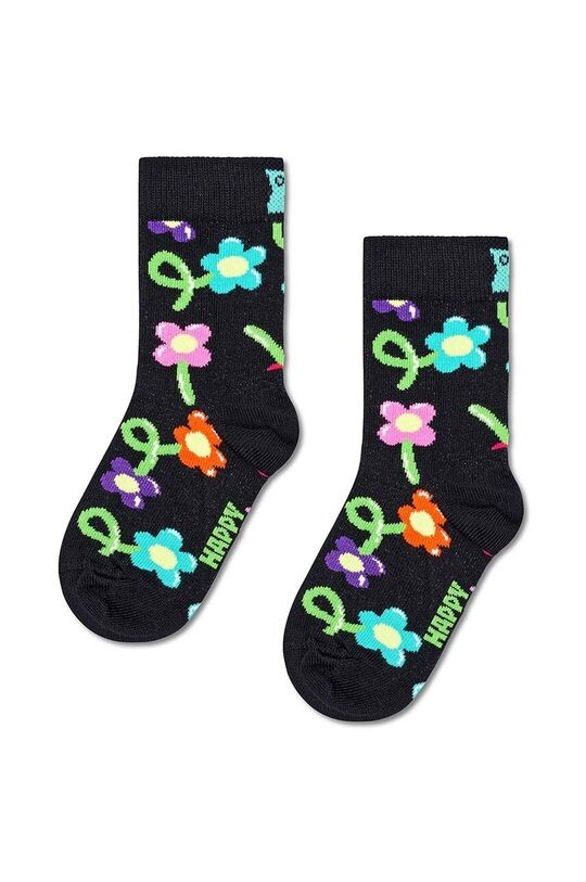

Детские носки с воздушными шарами и цветами Happy Socks, черный