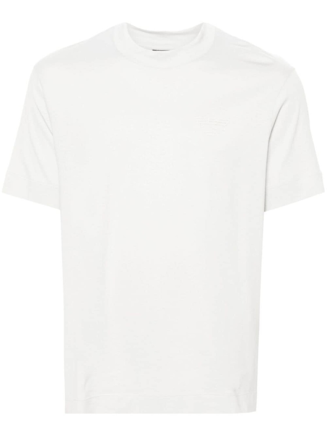 

Emporio Armani rubberised-logo cotton T-shirt, серый