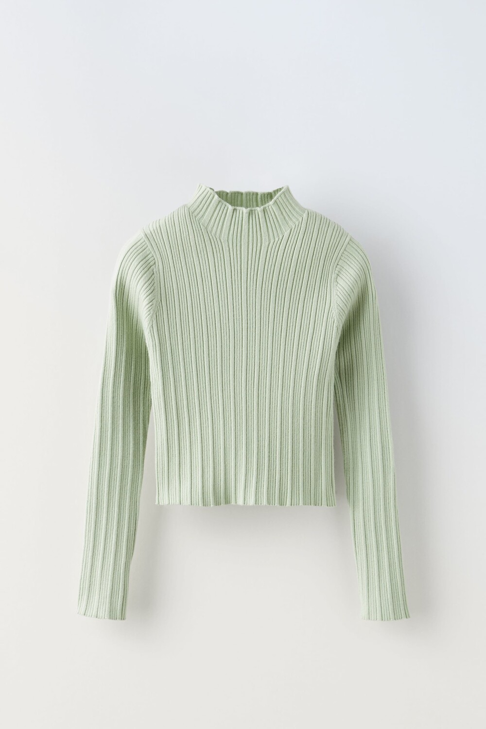 

Эластичный свитер Zara, светло-зеленый