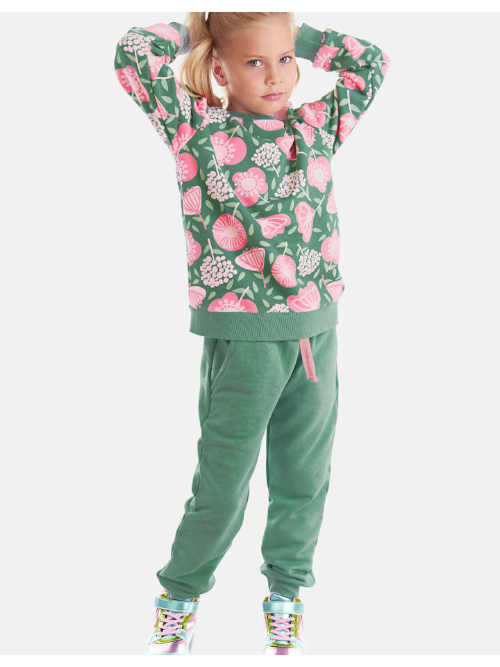

Спортивная куртка Denokids Trainingsanzug Flowers, зеленый