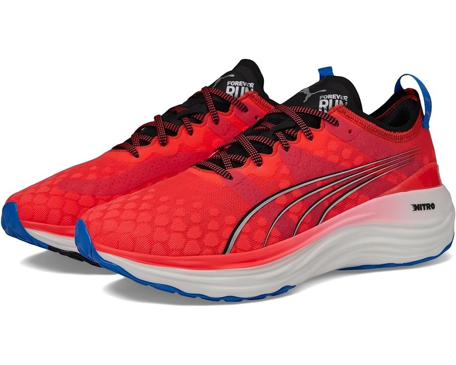 Кроссовки PUMA Foreverrun Nitro, цвет Fire Orchid/PUMA Black/Ultra Blue