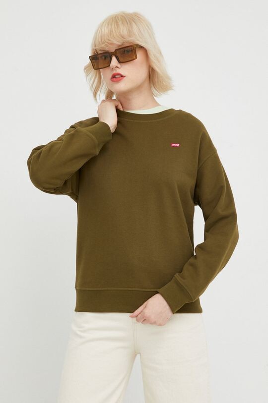 

Хлопковая толстовка Levi's, зеленый