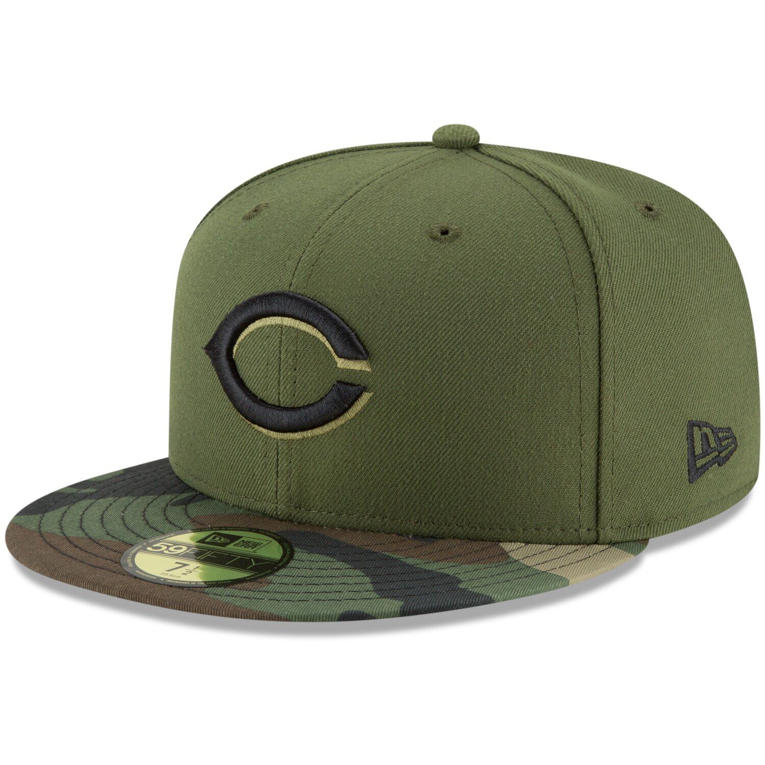 

Мужская облегающая шляпа New Era Olive Cincinnati Reds Alternate 2 Authentic Collection On-Field 59FIFTY