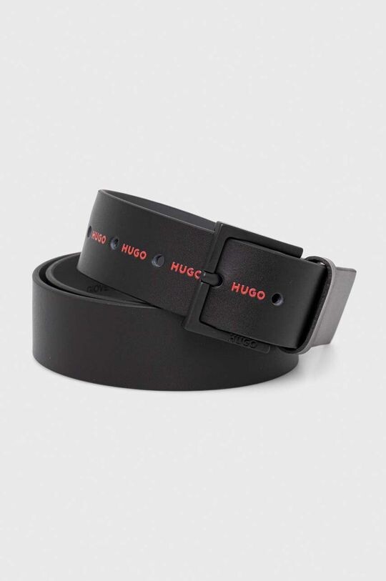 

Кожаный ремень HUGO Hugo, черный