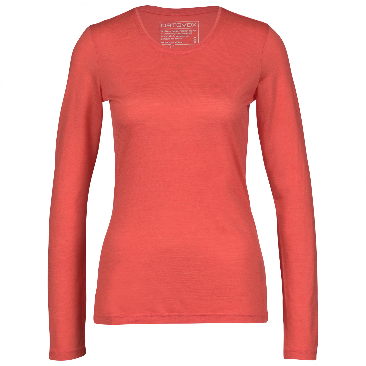 Рубашка из мериноса Ortovox Women's 150 Cool Clean L/S, цвет Coral