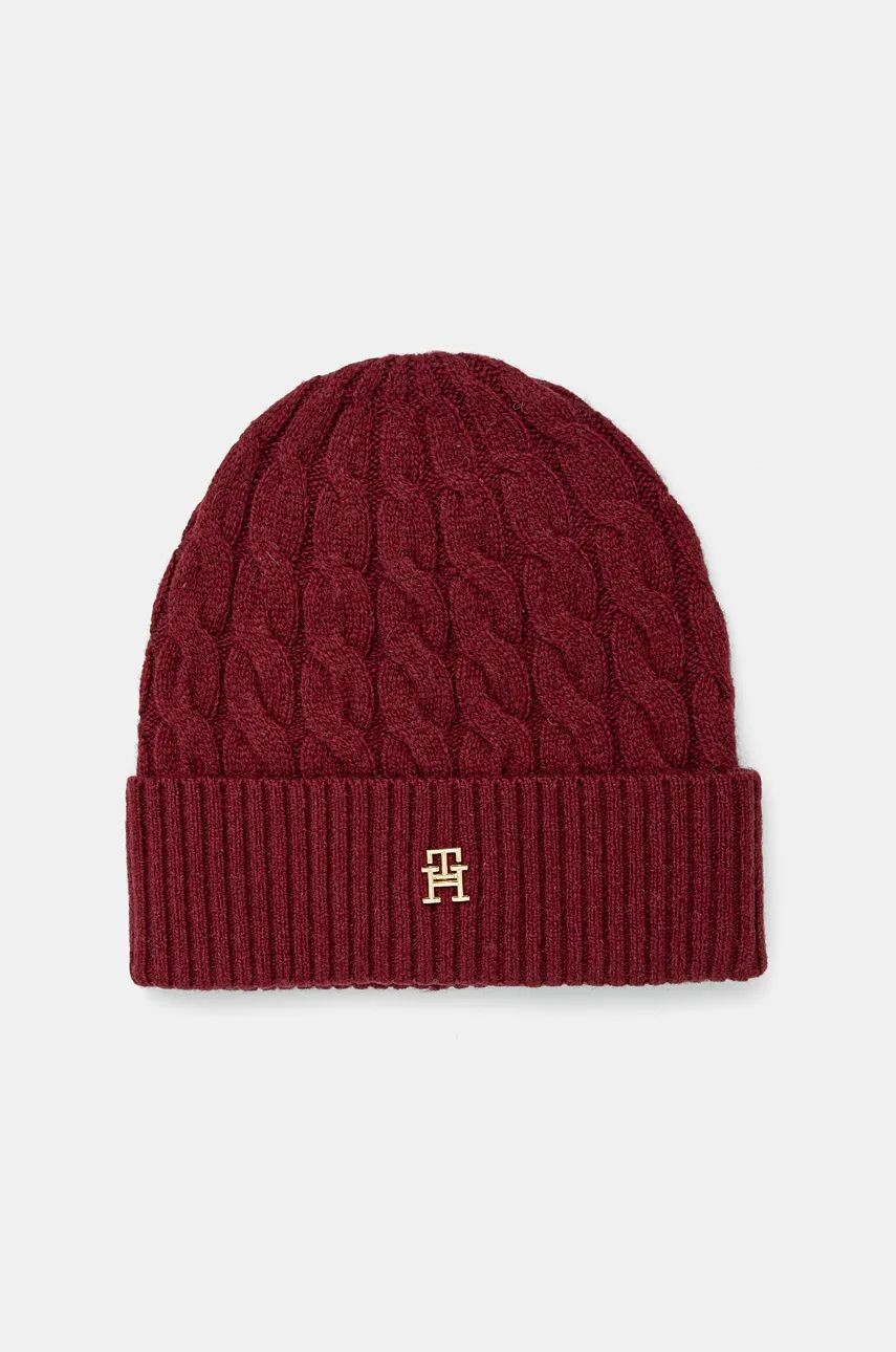 

Шерстяная кепка Tommy Hilfiger, гранатовый