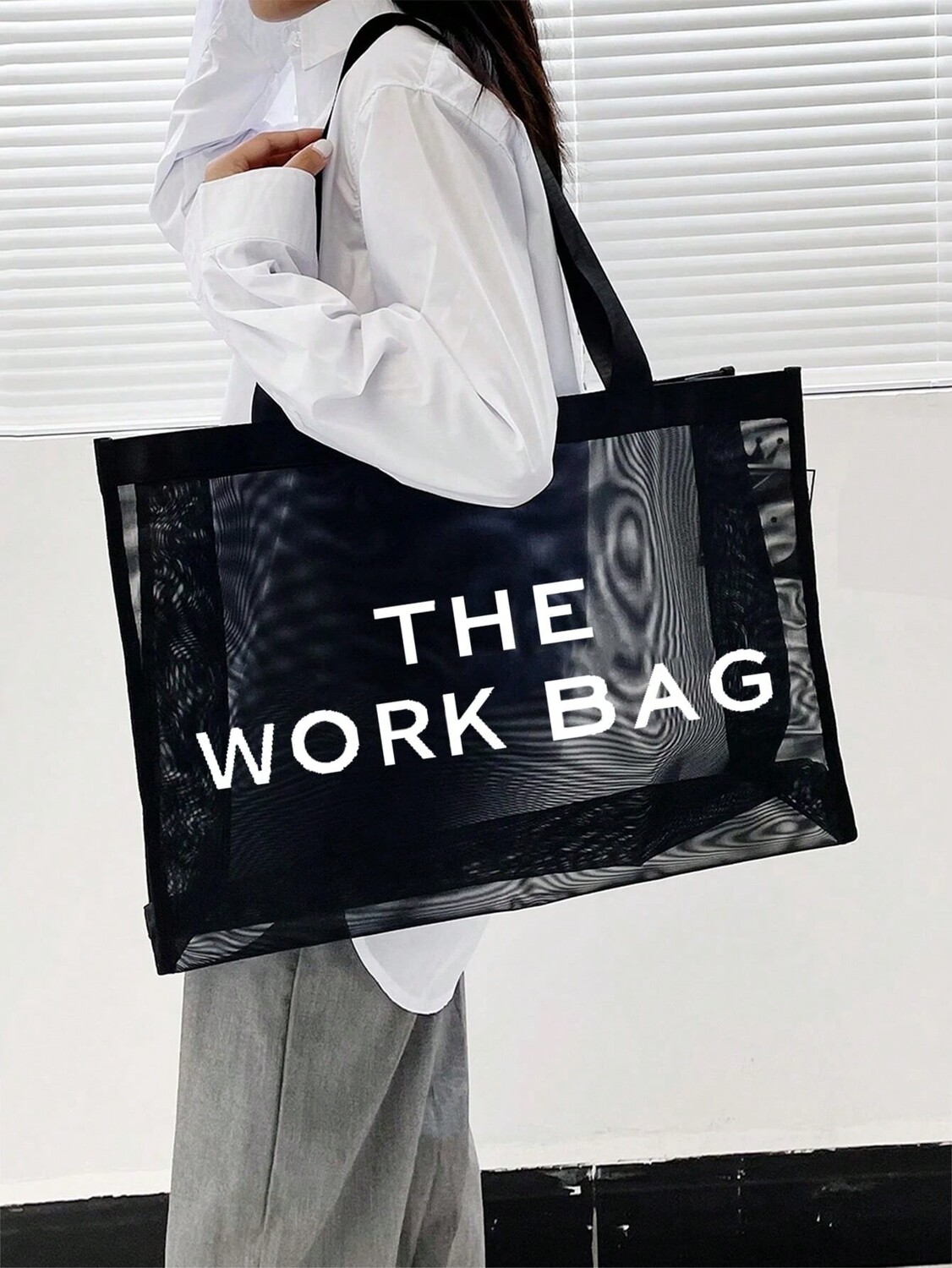 

Сумка сетчатая The Work Bag, черный
