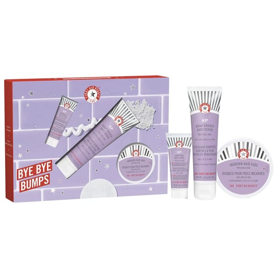 цена Набор для идеального ухода за телом, 3 шт. First Aid Beauty Bye Bye Bumps - Best of Body Kit