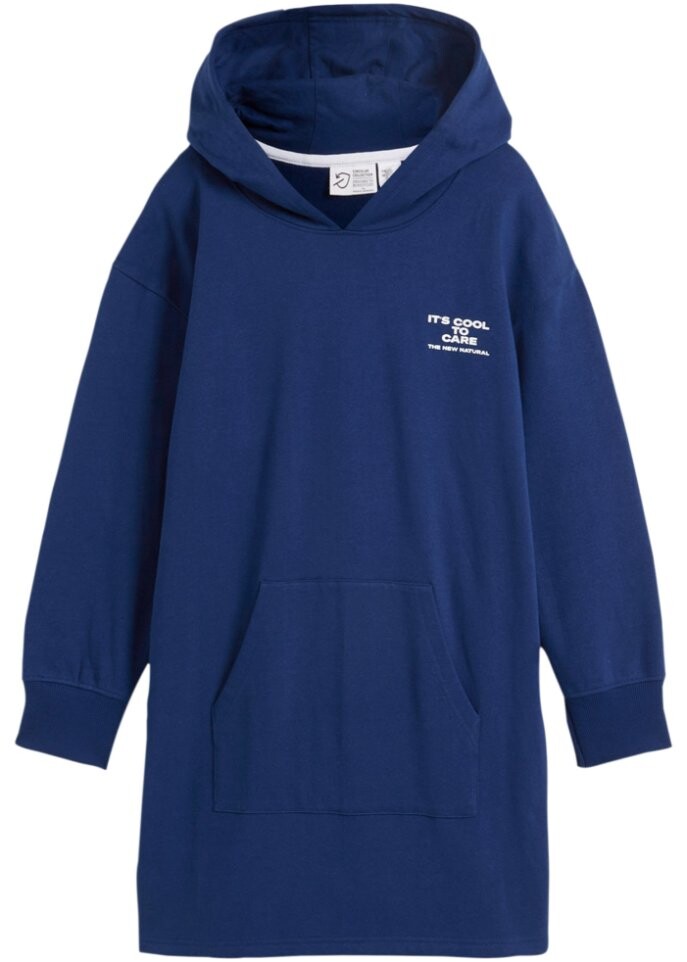 

Толстовка для девочек с капюшоном из натурального хлопка Bpc Bonprix Collection, синий