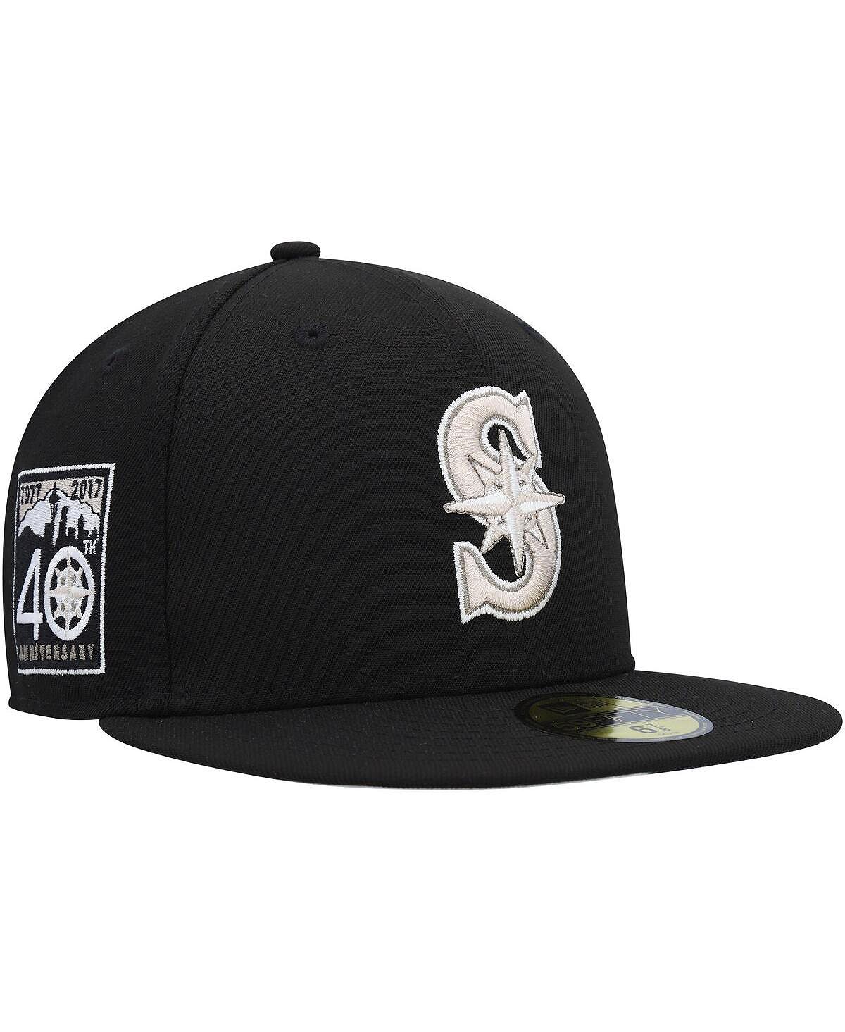 

Мужская черная кепка с камуфляжным принтом Seattle Mariners 59FIFTY. New Era