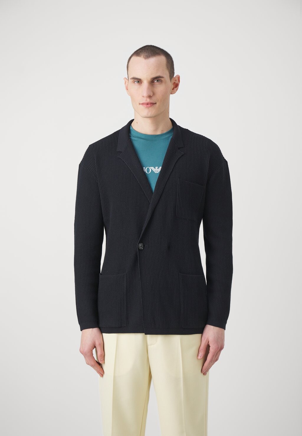 

Кардиган Giacca Emporio Armani, цвет blu navy
