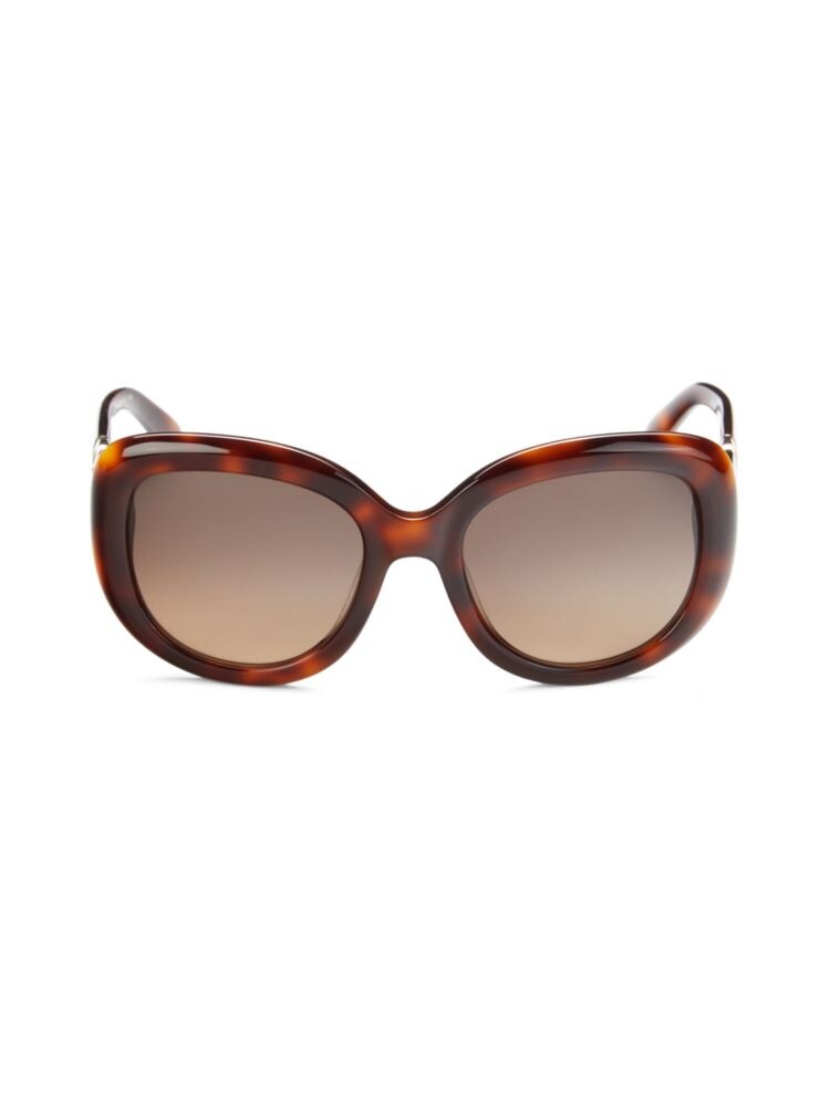 

Солнцезащитные очки «кошачий глаз» 53MM Salvatore Ferragamo, цвет Tortoise