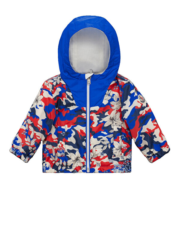 

Синяя куртка для мальчика с капюшоном Moncler