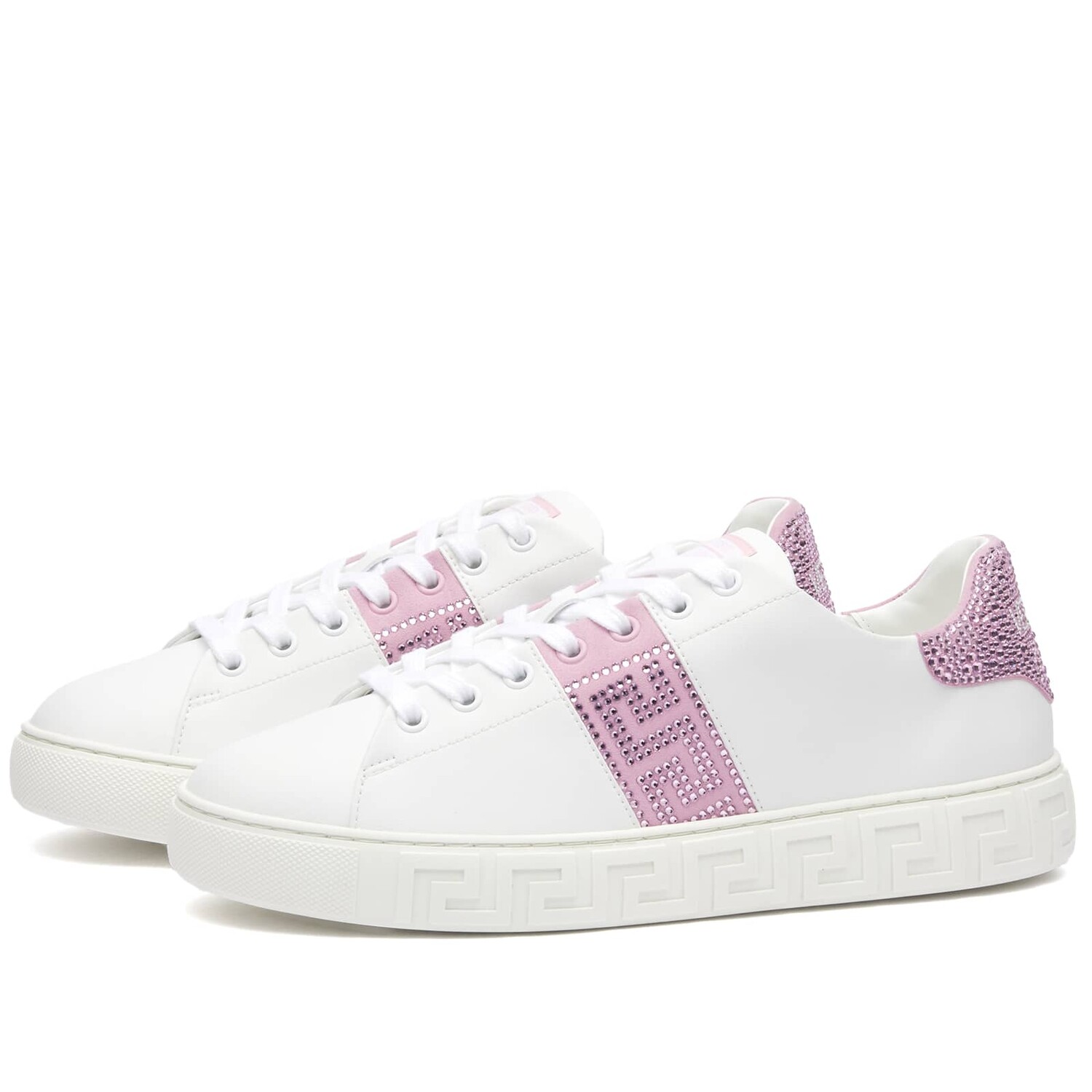 

Кроссовки Versace Greca, белый и бледно-розовый