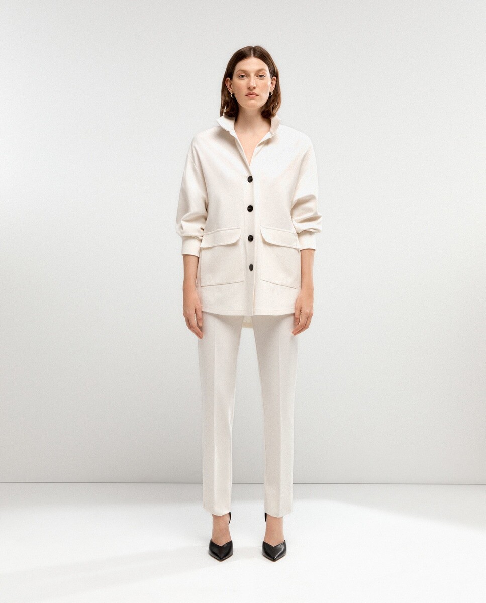 

Блузка-рубашка с длинными рукавами Woman Limited El Corte Inglés, белый