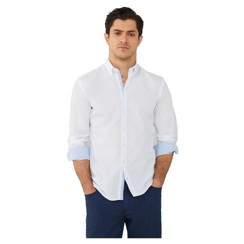 

Рубашка с длинным рукавом Hackett Trimmed White Texture, белый