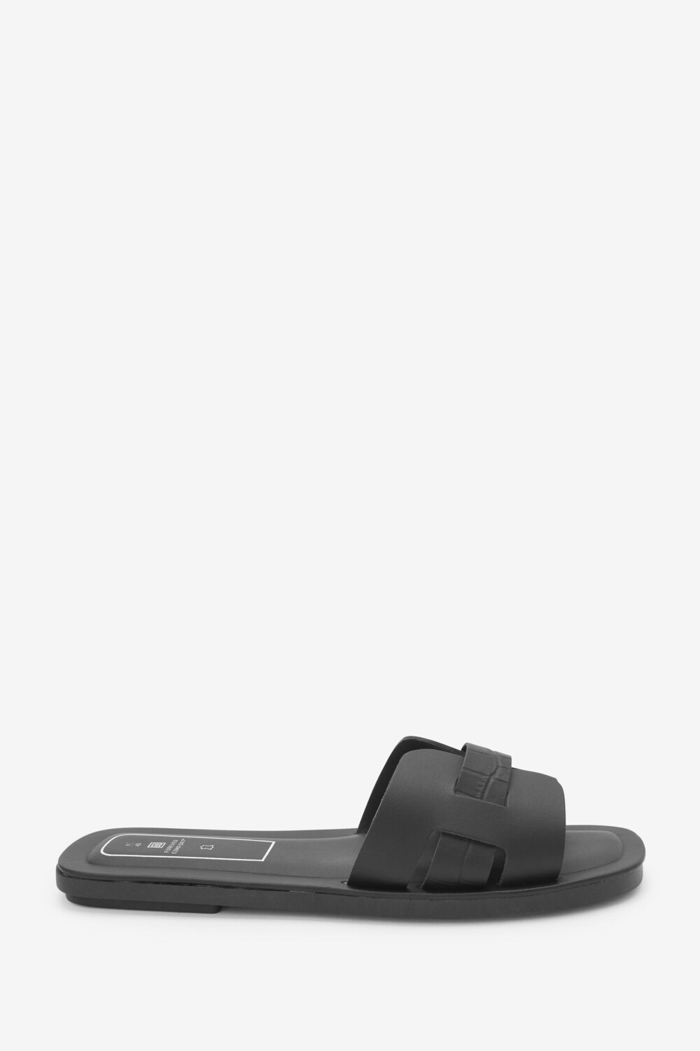 

Кожаные сандалии-мюли Forever Comfort на плоской подошве Next, черный