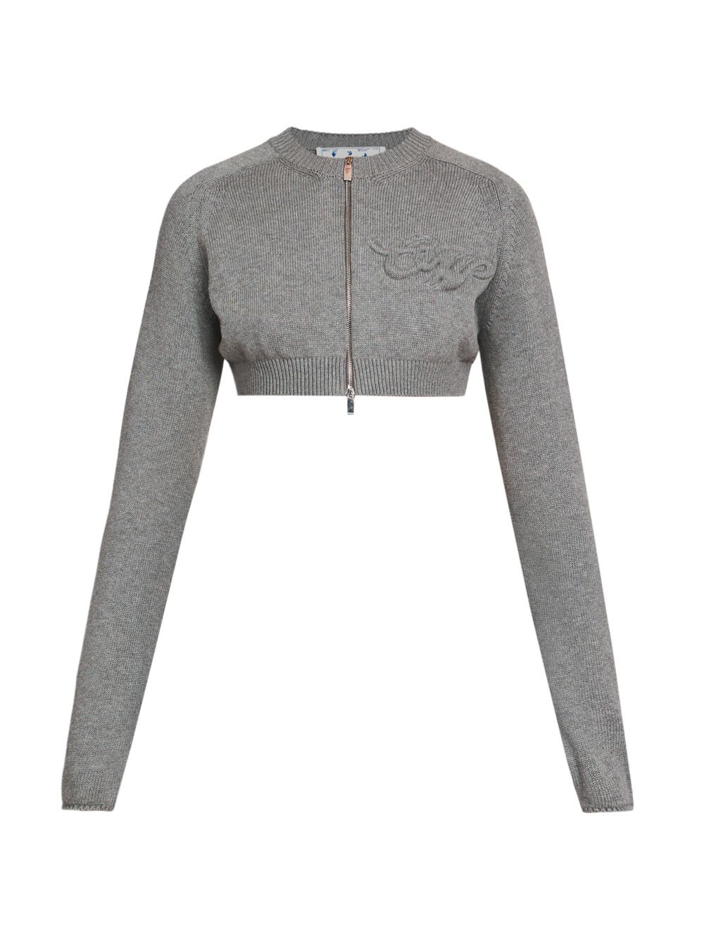 

Укороченный кардиган с молнией Lounge Off-White