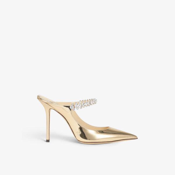 

Туфли bing 100 из лакированной кожи, украшенные кристаллами Jimmy Choo, желтый