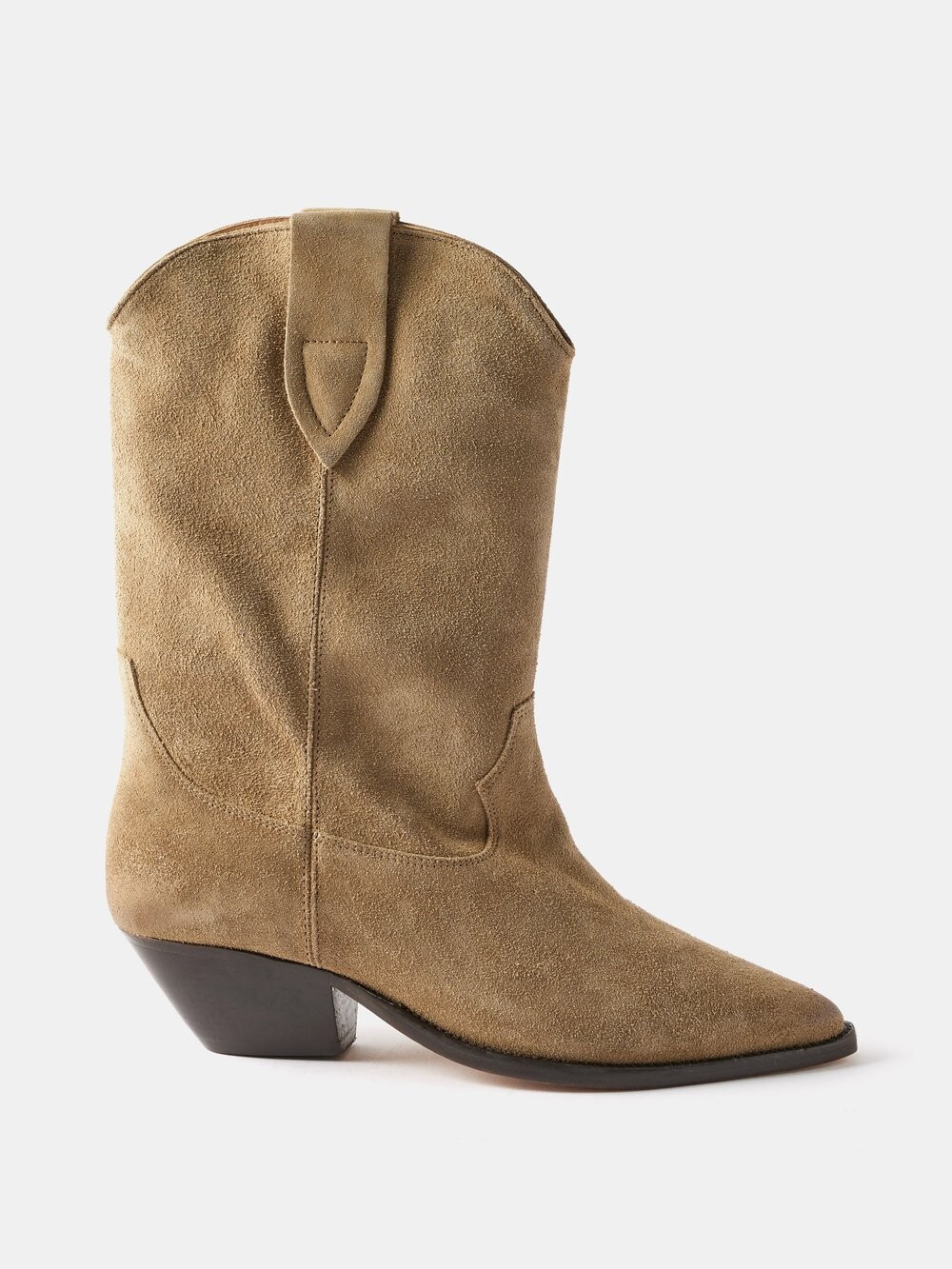 

Замшевые ковбойские сапоги duerto Isabel Marant, бежевый